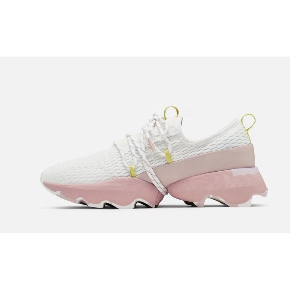Sorel Kinetic Impact Lace Women's Sneakers Athletic Shoes White /Pink New